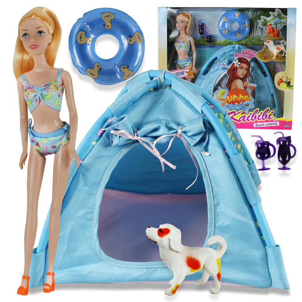 ⁨MEGA SET DOLL TENT DOG DOG + ACCESSORIES⁩ at Wasserman.eu