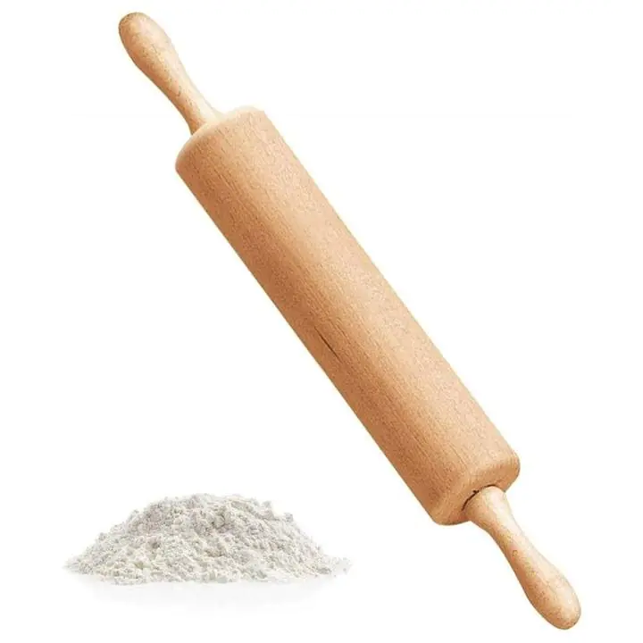⁨WOODEN KITCHEN ROLLING PIN FOR DOUGH LARGE MOULDS⁩ at Wasserman.eu