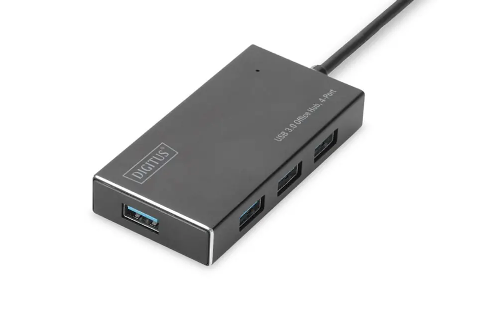 ⁨HUB/Koncentrator 4-portowy USB 3.0 SuperSpeed, aktywny, aluminium⁩ w sklepie Wasserman.eu