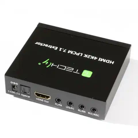 ⁨HDMI 4K audio extractor SPDIF Toslink, 4x Jack 3.5mm, LPCM      5.1CH / 7.1CH⁩ w sklepie Wasserman.eu