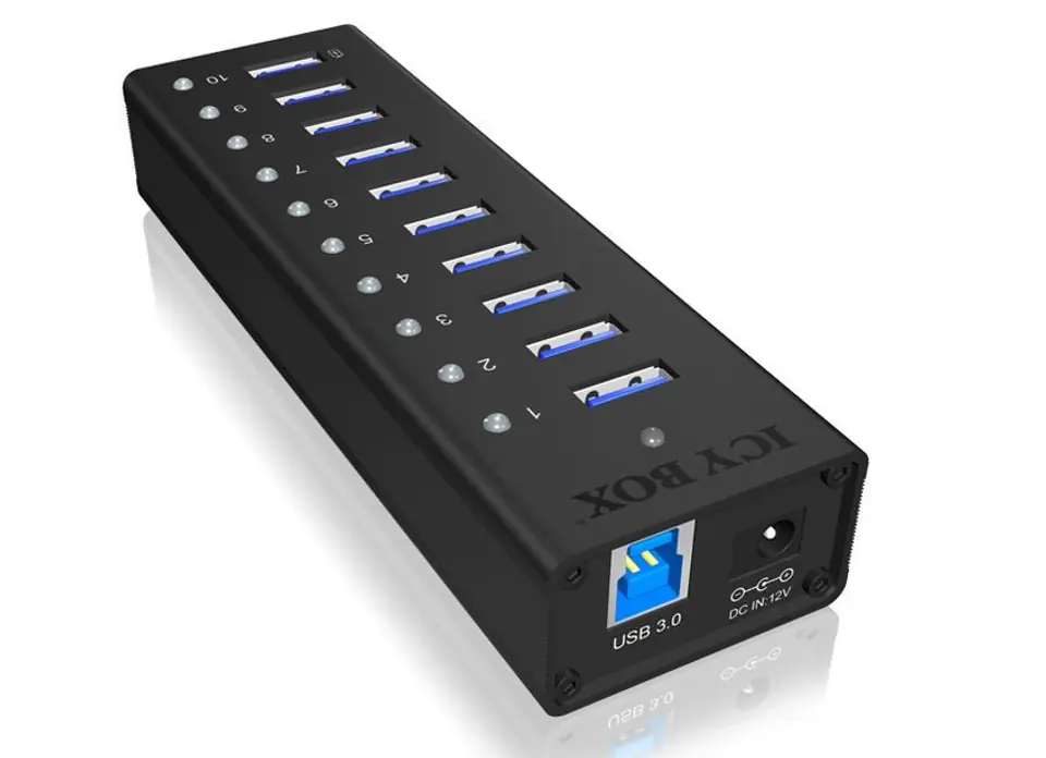⁨IB-AC6110 active 10 port USB 3.0 HUB⁩ at Wasserman.eu