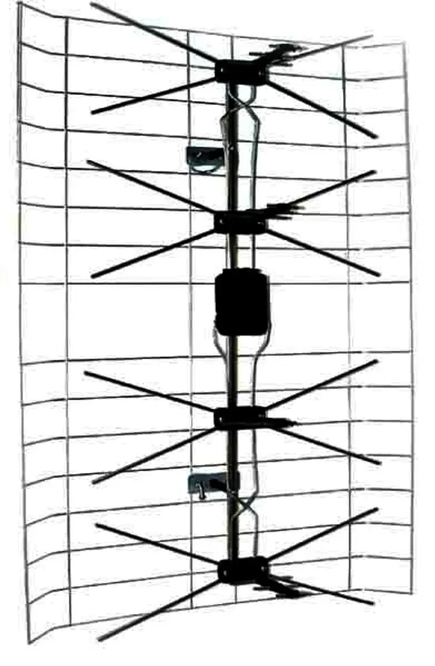 ⁨ANT0040 TV antenna mesh white - hollow⁩ at Wasserman.eu