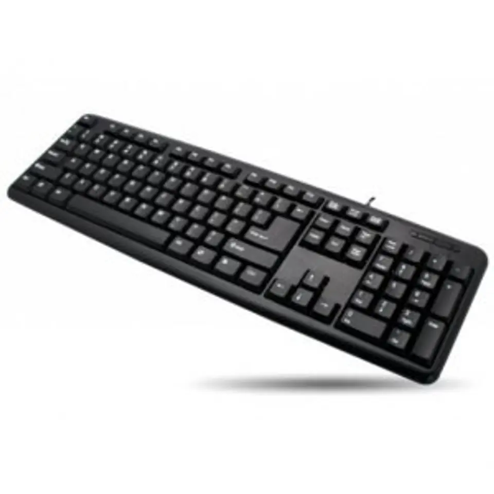 ⁨USB keybord 104 keys, US layout, black⁩ at Wasserman.eu