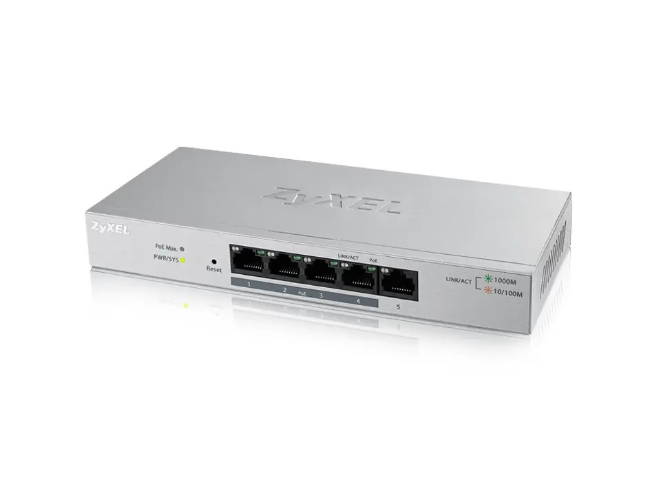 GS1200-5HPV2-EU0101F Smart Switch 5xGigabit 4xPOE 60W at Wasserman.eu