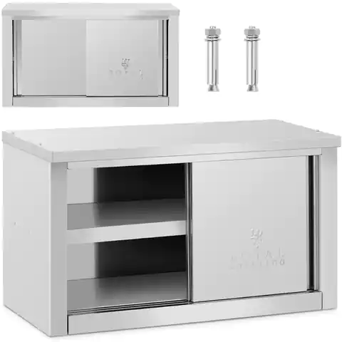 ⁨Wall catering cabinet with sliding doors STAL 120 kg 90 x 40 x 50 cm⁩ at Wasserman.eu