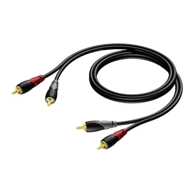 ⁨Kabel 2X RCA/CINCH Męski - 2X RCA/CINCH Męski 1,5M⁩ w sklepie Wasserman.eu