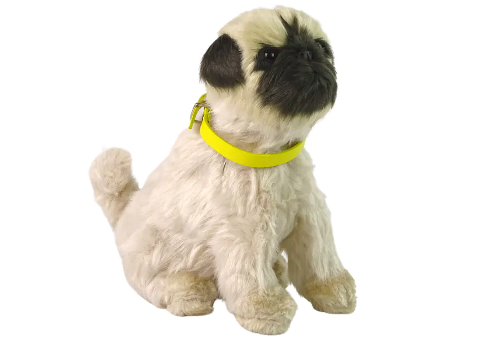 ⁨Interactive dog pug plush barks moves its tail⁩ at Wasserman.eu