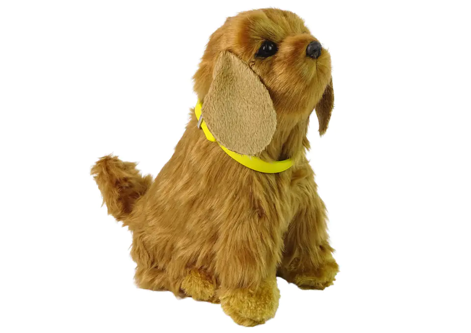 ⁨Interactive dog Cocker Spaniel plush barks moves its tail⁩ at Wasserman.eu