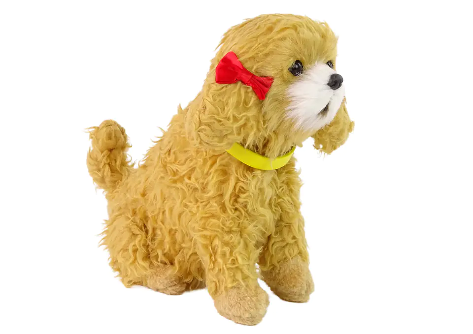 ⁨Interactive dog poodle plush barks moves its tail⁩ at Wasserman.eu