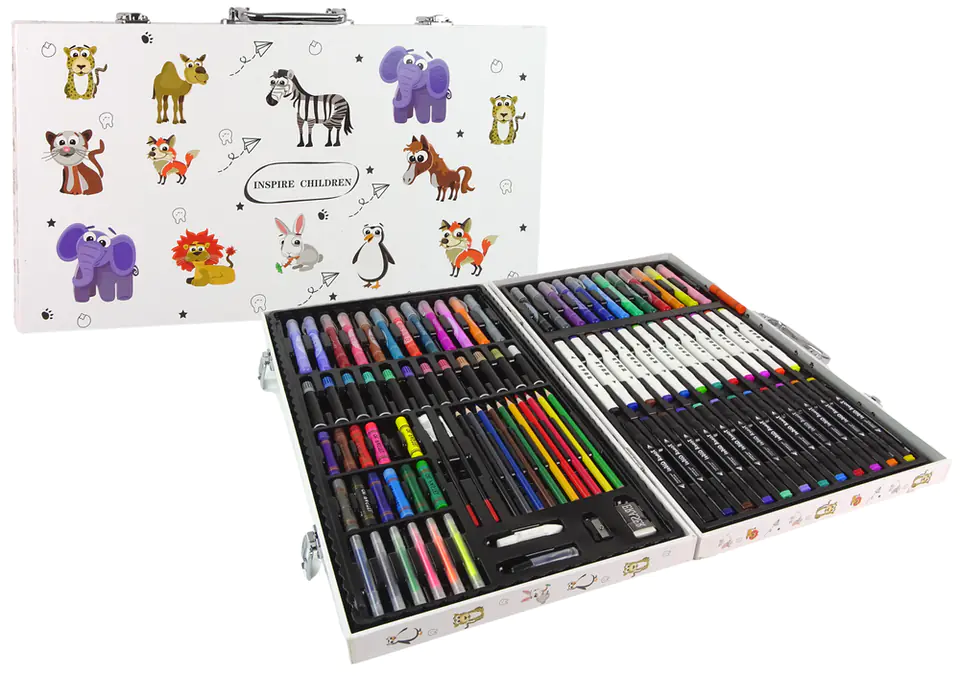 ⁨Large Art Set For Painting Suitcase 94 Pcs Animals⁩ at Wasserman.eu