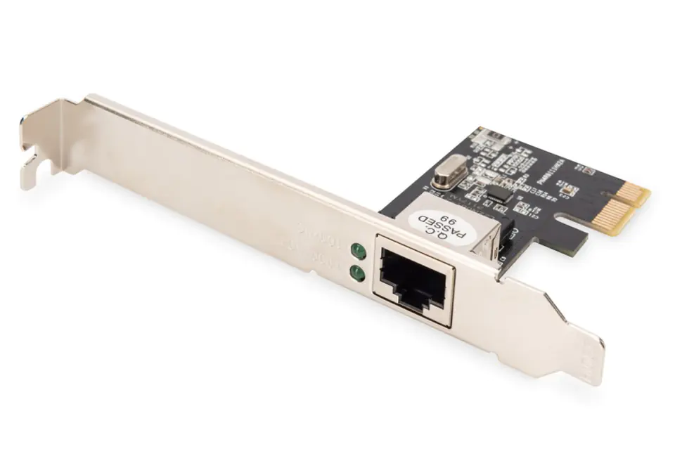 ⁨DIGITUS KARTA SIECIOWA PCIE PRZEWODOWA DN-10130-1, PCI EXPRESS DO GIGABIT 10/100/1000 MBPS, LOW PROFILE⁩ w sklepie Wasserman.eu