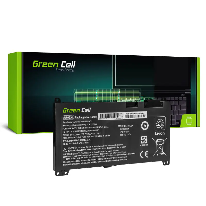 ⁨Bateria GREEN CELL do HP ProBook 430 G4/G5 3400 mAh 11.4V HP183⁩ w sklepie Wasserman.eu