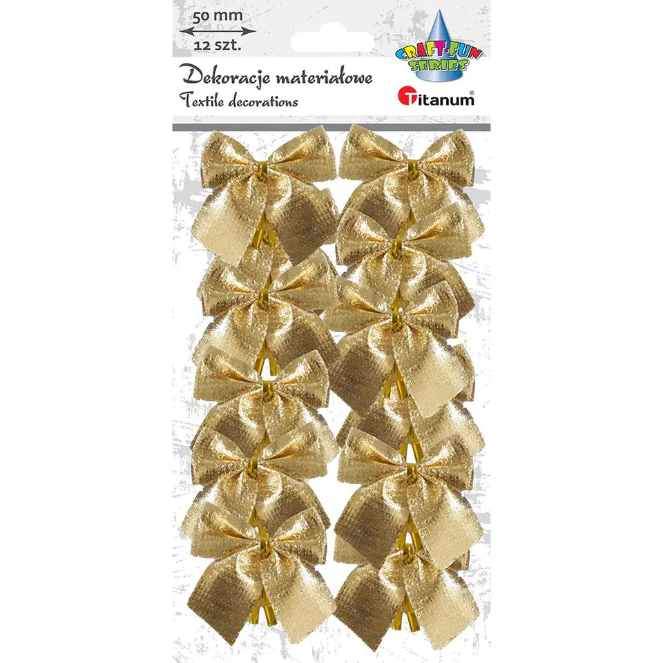 ⁨Gold bows (12 pcs.) 414435 TITANUM⁩ at Wasserman.eu