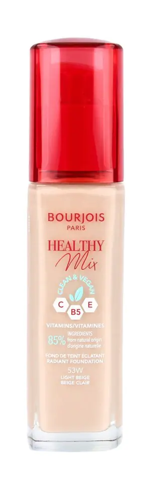 ⁨Bourjois Podkład do twarzy Healthy Mix Clean&Vegan - nr 53W Light Beige 30ml⁩ w sklepie Wasserman.eu