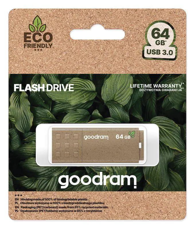 ⁨Pendrive Goodram USB 3.0 64GB ECO FRIENDLY⁩ at Wasserman.eu