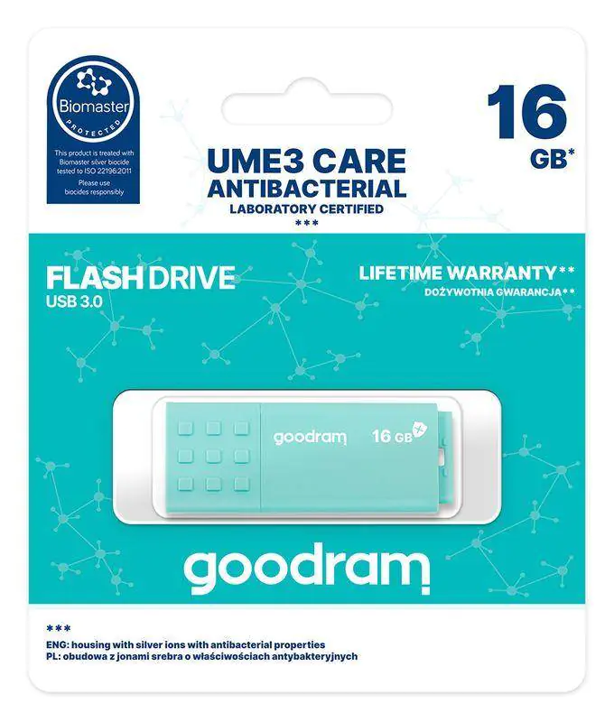 ⁨PenDrive 3.0 GOODRAM ANTIBACTERIAL 16GB⁩ w sklepie Wasserman.eu