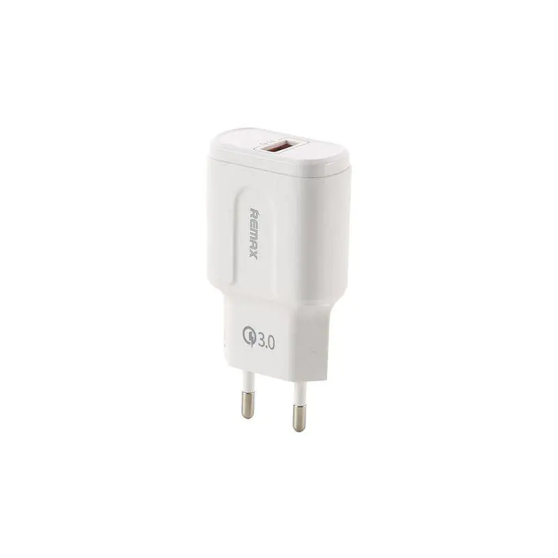 ⁨ADAPT SIEC 1xUSB REMAX WHITE RP-U16 TRAVELLER 3,0 A⁩ w sklepie Wasserman.eu