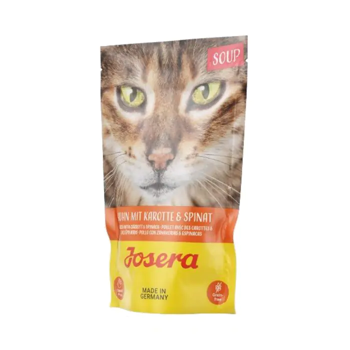 ⁨JOSERA Chicken soup with carrots and spinach - wet cat food - 70 g⁩ at Wasserman.eu