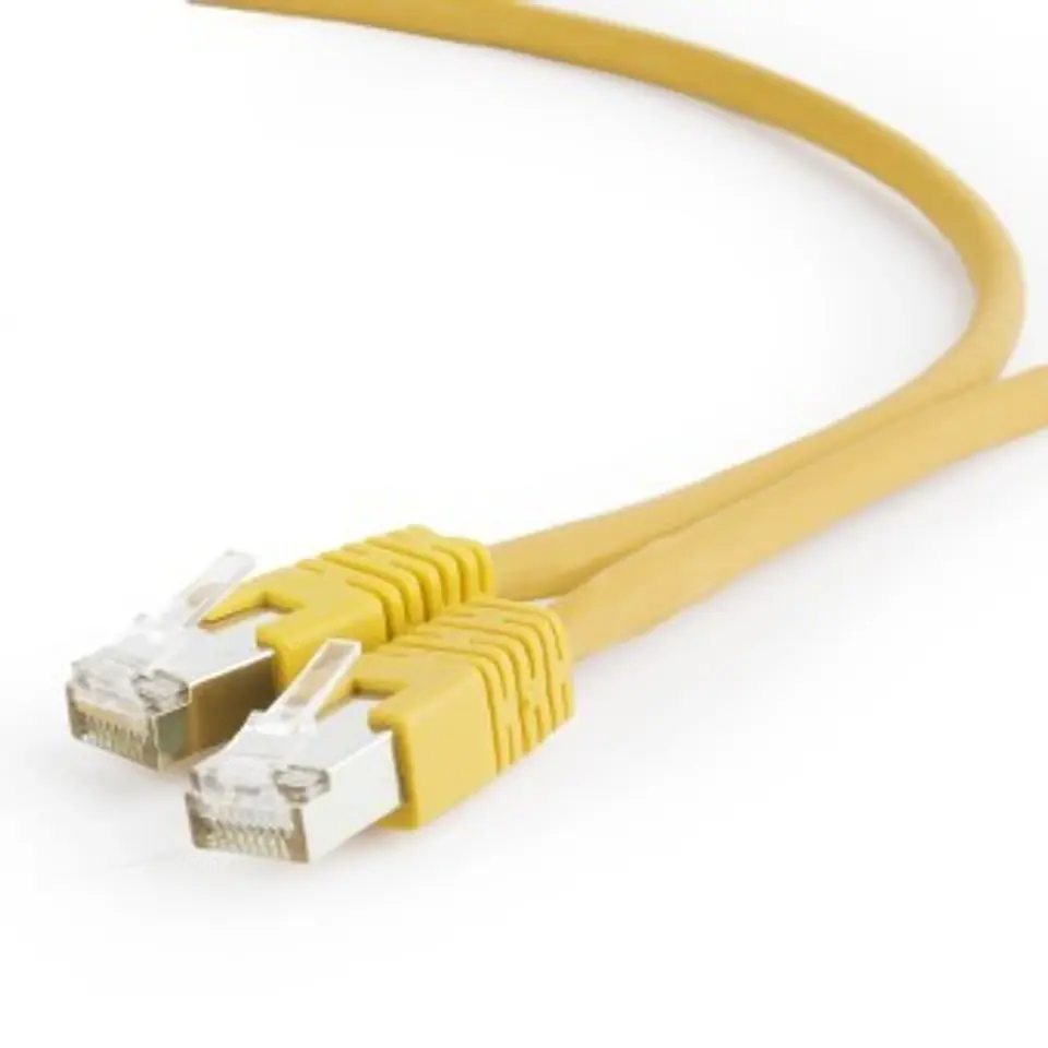 ⁨Patch cord Kat.6A S/FTP LSZHCU 0.25m żółty⁩ w sklepie Wasserman.eu