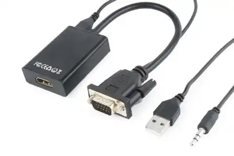 ⁨Gembird A-VGA-HDMI-01 Videokabel-Adapter 0,15 m HDMI Typ A (Standard) VGA (D-Sub) Schwarz⁩ im Wasserman.eu