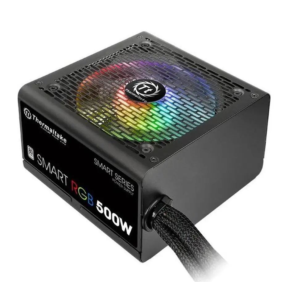 ⁨Smart 500W RGB (80+ 230V EU, 2xPEG, 120mm, Single Rail)⁩ w sklepie Wasserman.eu