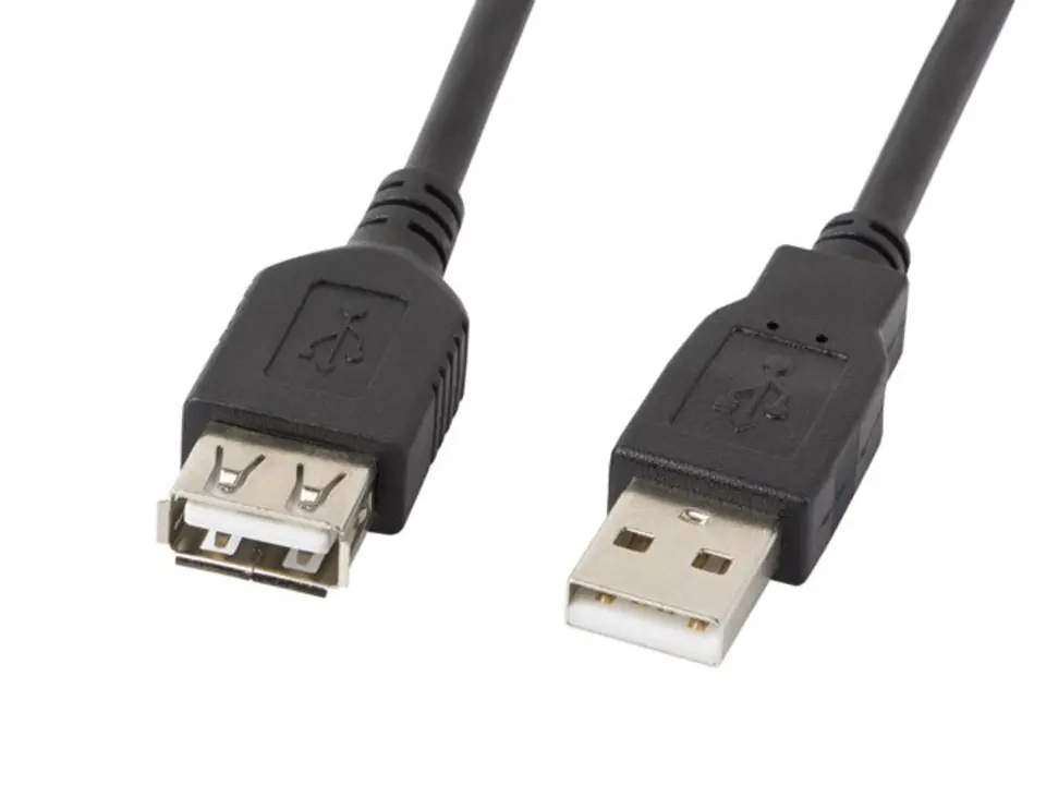 ⁨Extension cable USB 2.0 AM-AF black 5M⁩ at Wasserman.eu