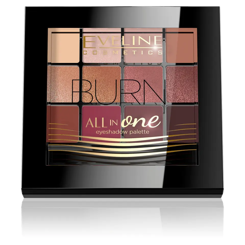 ⁨Eveline All in One Eyeshadow Palette Burn Eye Shadow - Palette 12g⁩ at Wasserman.eu