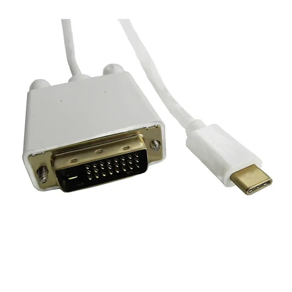 ⁨Kabel DisplayPort Alternate mode | USB 3.1 typC męski / DVI     męski | 4Kx2K | 1m⁩ w sklepie Wasserman.eu