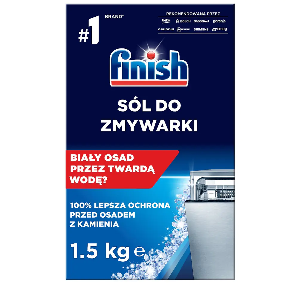 ⁨FINISH Dishwasher Salt 1,5kg⁩ at Wasserman.eu