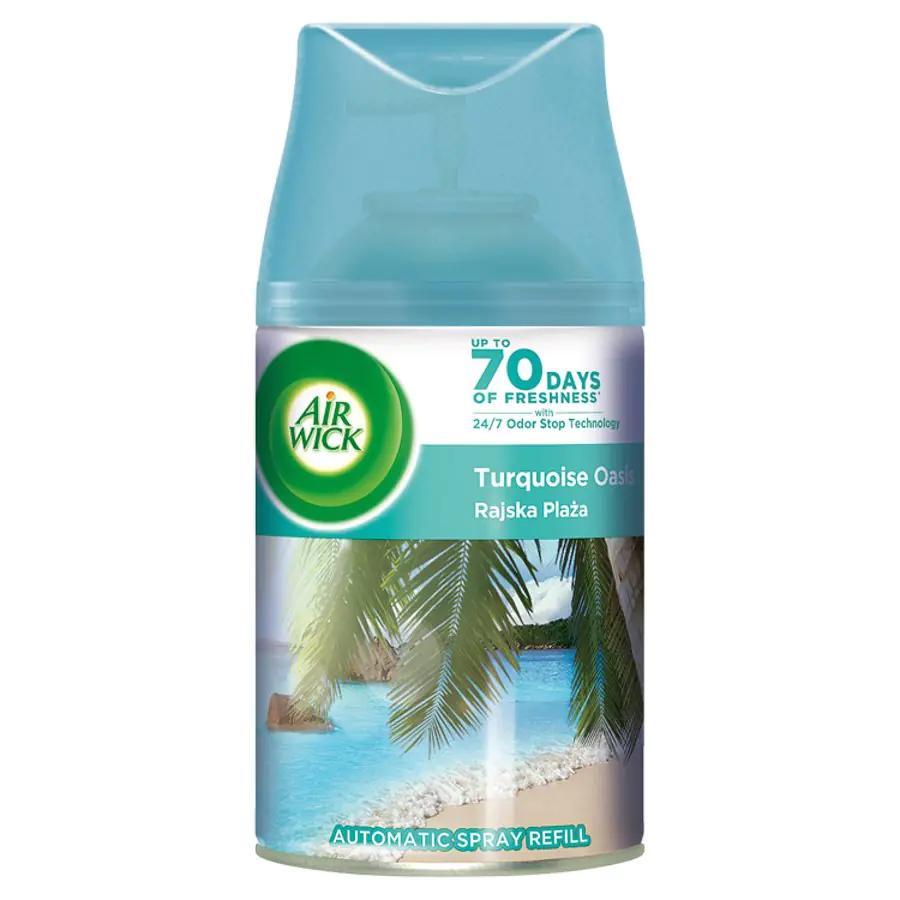 ⁨Air Wick Freshmatic odświeżacz powietrza Turquise Oasis wkład 250ml⁩ w sklepie Wasserman.eu