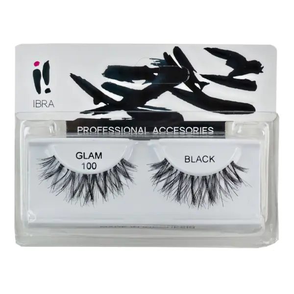 ⁨Ibra False eyelashes on the strip Glam 100 1 pair⁩ at Wasserman.eu