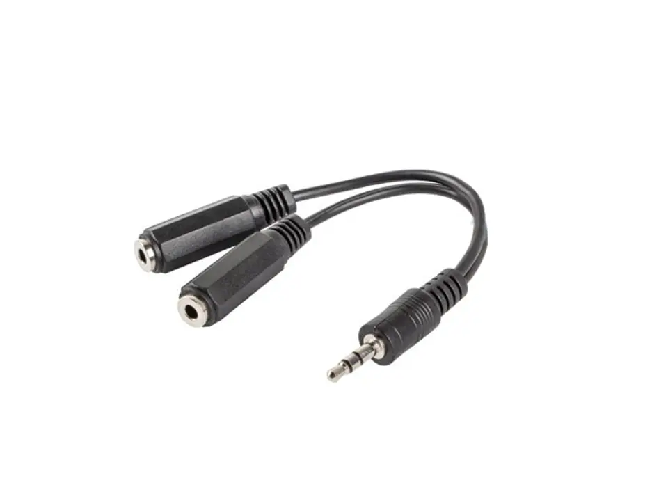 Adapter Jack (M) -> Jack (F)x2 10cm black at Wasserman.eu