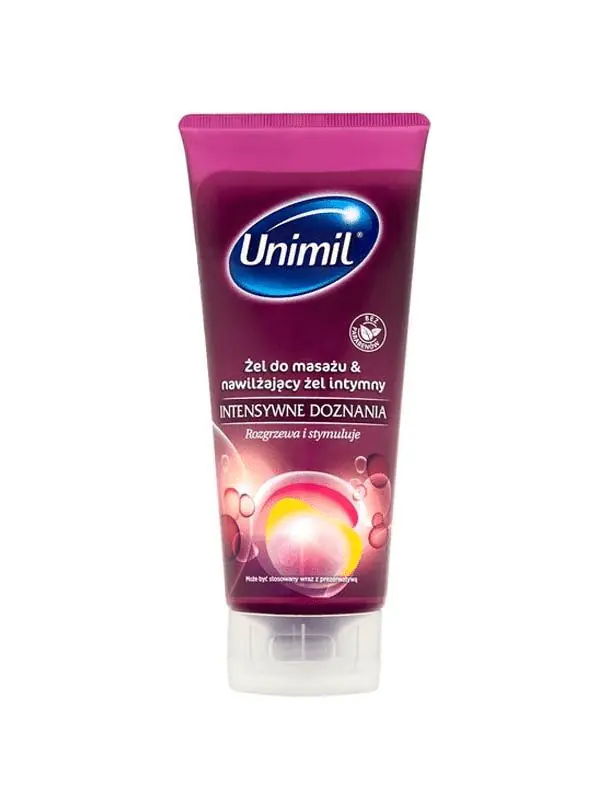 ⁨Unimil Intensywne Doznania żel do masażu i nawilżający żel intymny 200ml⁩ w sklepie Wasserman.eu