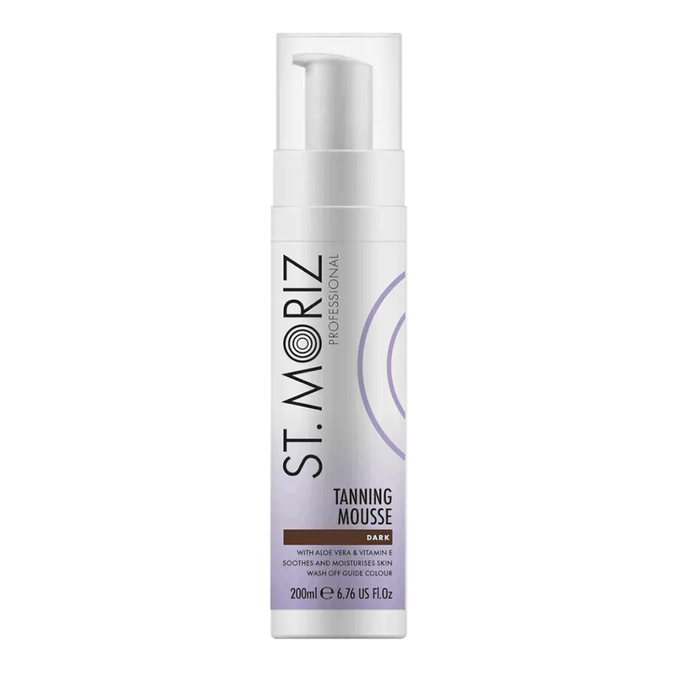 ⁨St.Moriz Professional Tanning Mousse self-tanning mousse Dark 200ml⁩ at Wasserman.eu