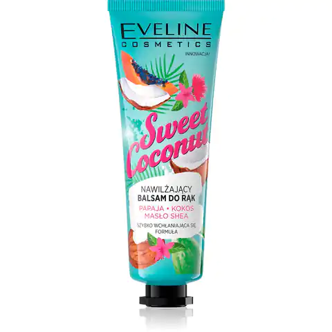⁨Eveline Cosmetics Sweet Coconut nawilżający balsam do rąk 50ml⁩ w sklepie Wasserman.eu
