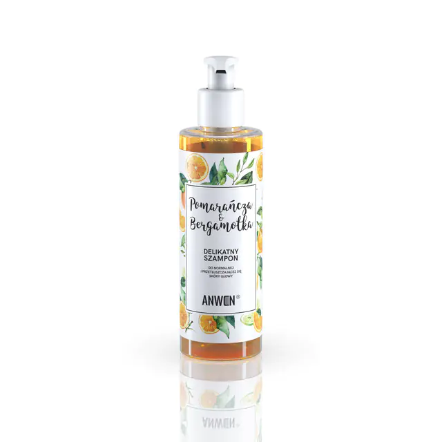 ⁨Anwen Szampon do normalnej i przetłuszczającej się skóry głowy Pomarańcza  Bergamotka 200ml⁩ w sklepie Wasserman.eu