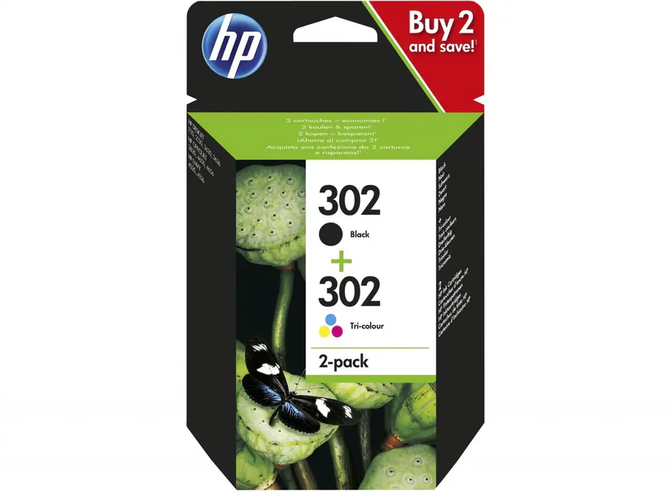 Combo Pack Ink 302BK+CL X4D37AE at Wasserman.eu