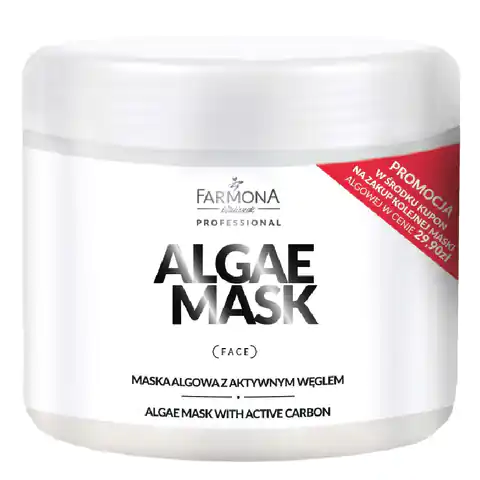 ⁨Farmona Professional Algae Mask Algae Activated Charcoal Mask 500ml⁩ at Wasserman.eu