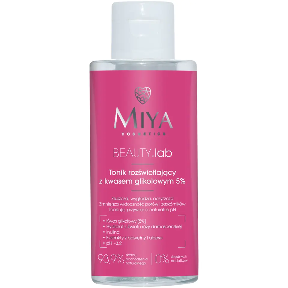 ⁨Miya Cosmetics BEAUTY Lab illuminating tonic with glycolic acid 5% 150ml⁩ at Wasserman.eu