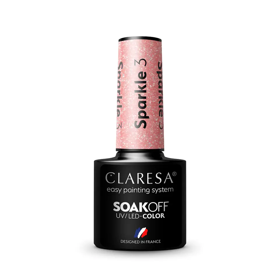 ⁨Claresa Soak Off UV/LED Sparkle gel polish 3 5g⁩ at Wasserman.eu