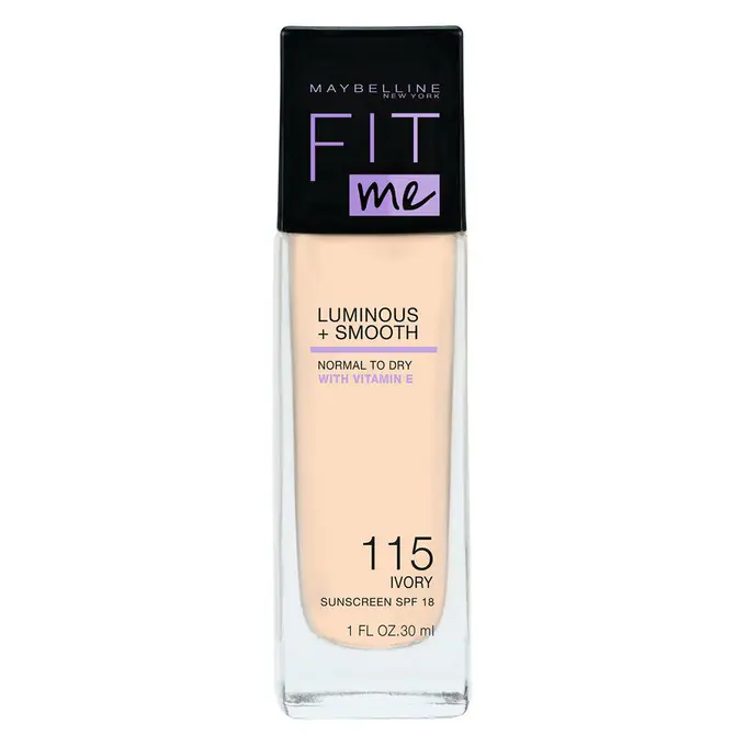 ⁨Maybelline Fit Me Luminous + Smooth Foundation illuminating foundation 115 Ivory 30ml⁩ at Wasserman.eu