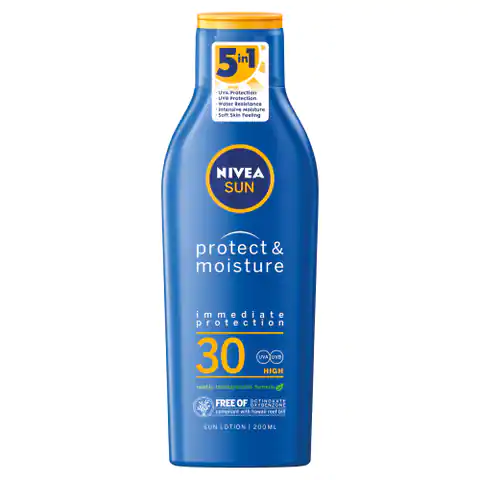 ⁨Nivea Sun Protect Moisture moisturizing sun lotion SPF30 200ml⁩ at Wasserman.eu
