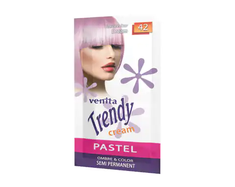 ⁨Venita Trendy Cream Ultra krem do koloryzacji włosów 42 Lavender Dream 35ml⁩ w sklepie Wasserman.eu