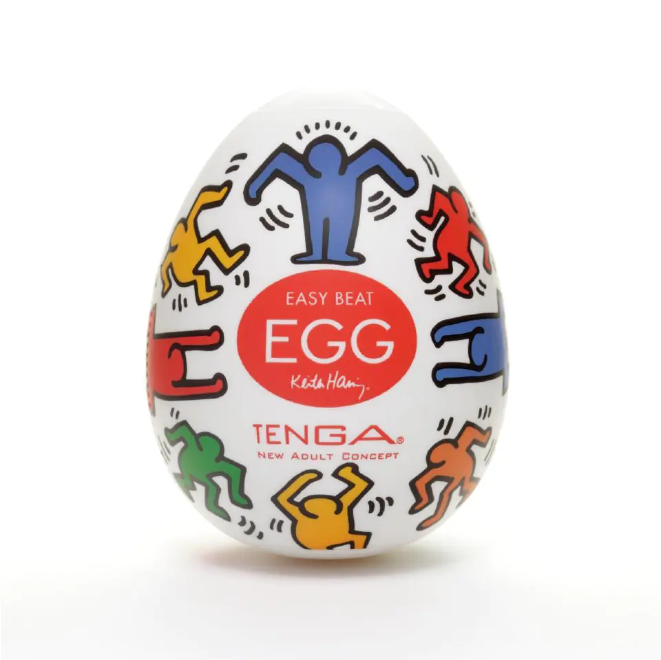 ⁨TENGA Easy Beat Egg Keith Haring Dance jednorazowy masturbator w kształcie jajka⁩ w sklepie Wasserman.eu