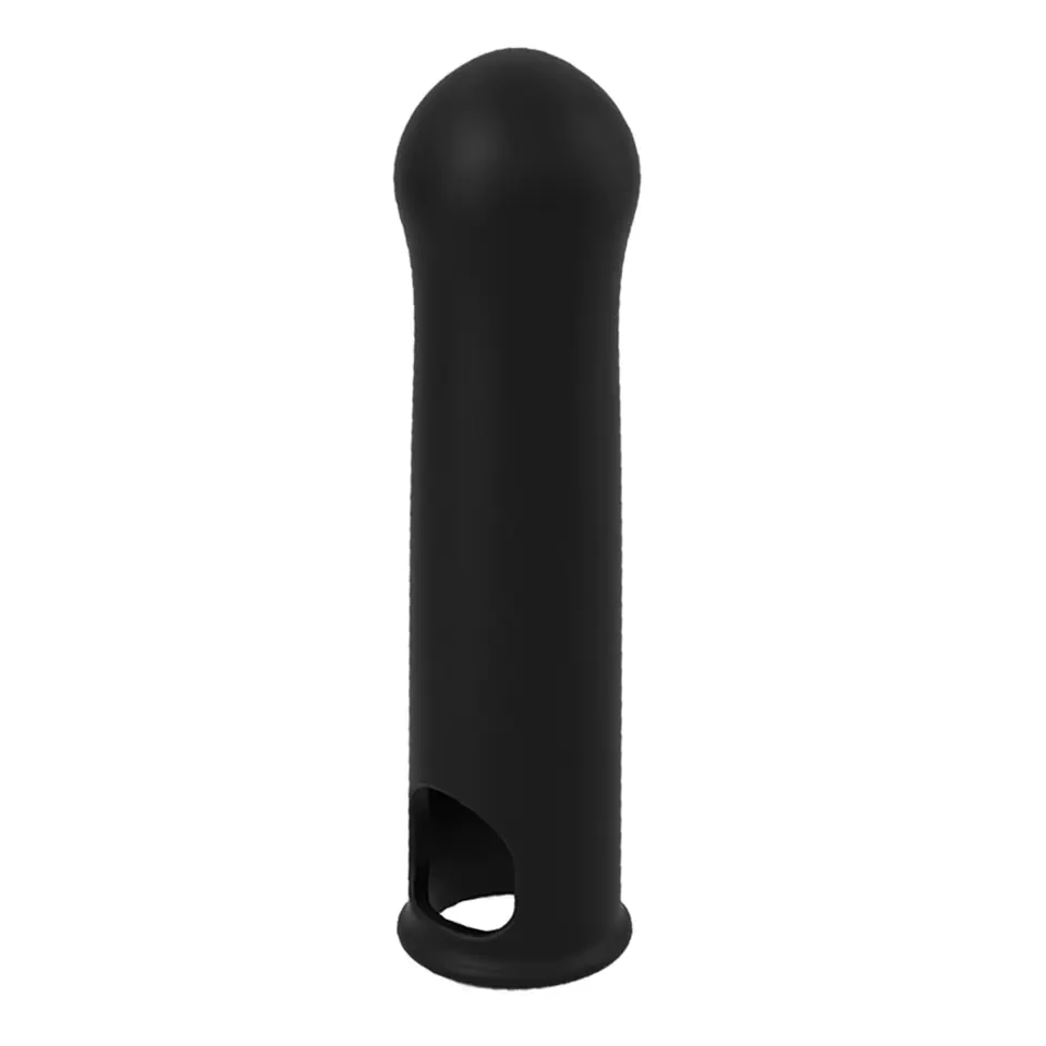 ⁨Marc Dorcel Liquid Soft Xtend silikonowa przedłużka na penisa Black⁩ w sklepie Wasserman.eu