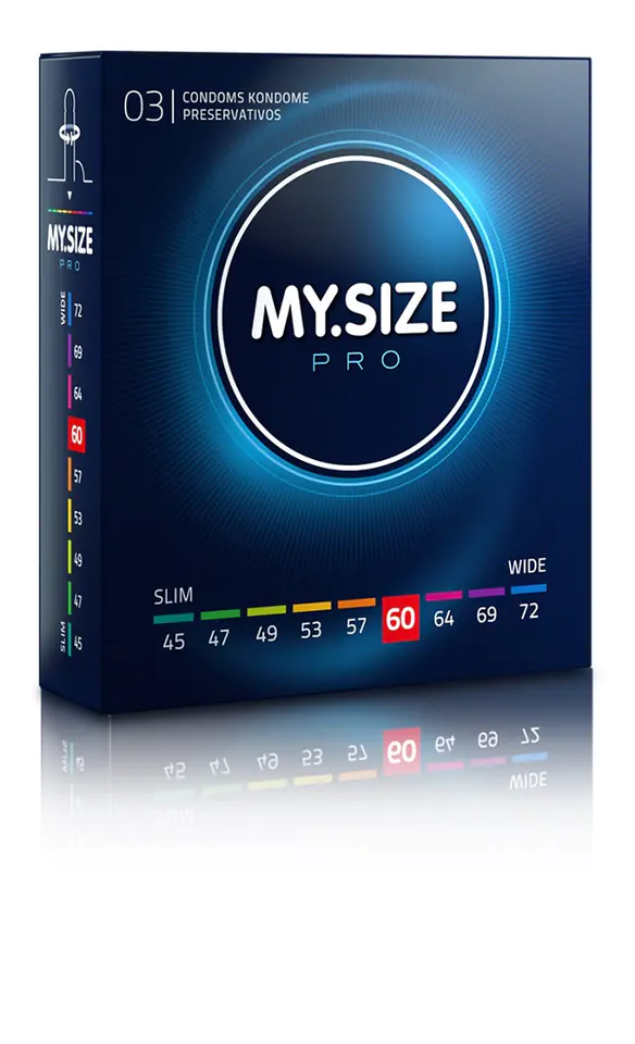 ⁨MY.SIZE PRO Condoms prezerwatywy 60mm 3szt⁩ w sklepie Wasserman.eu