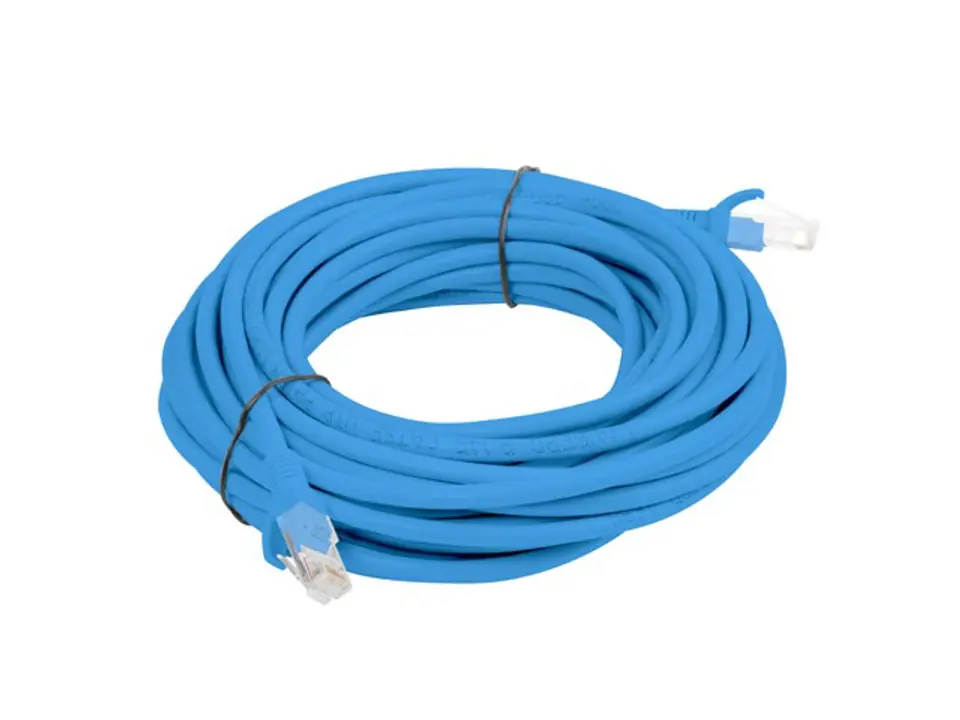 ⁨PATCHCORD KAT.5E 20M NIEBIESKI FLUKE PASSED LANBERG⁩ w sklepie Wasserman.eu