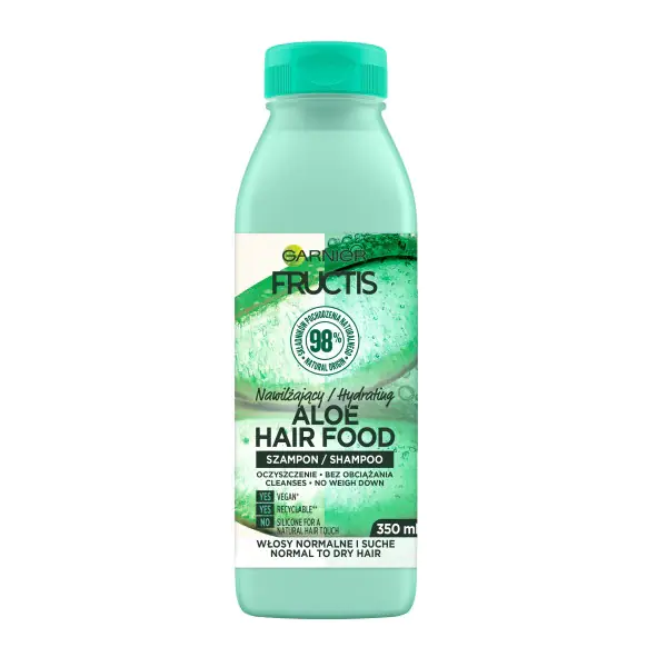 ⁨Fructis Hair Food Aloe Szampon nawilżający do włosów normalnych i suchych 350ml⁩ w sklepie Wasserman.eu