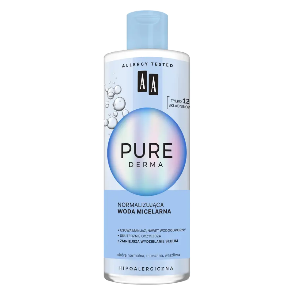 ⁨AA Pure Derma Normalizująca Woda Micelarna⁩ w sklepie Wasserman.eu