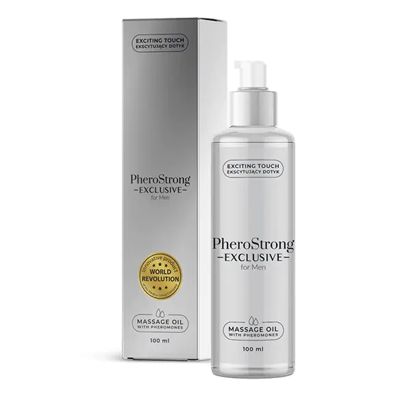 ⁨PheroStrong Exclusive For Men Massage Oil With Pheromones olejek do masażu z feromonami 100ml⁩ w sklepie Wasserman.eu